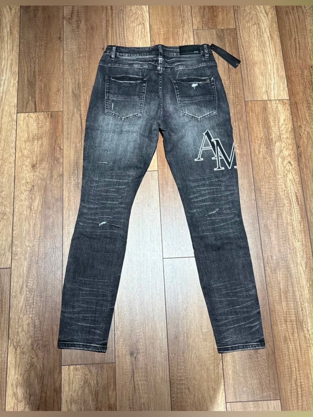 Amiri Mens Black Ripped Skinny Jeans Brand New Waist Size 30,32 - Picture 2 of 15